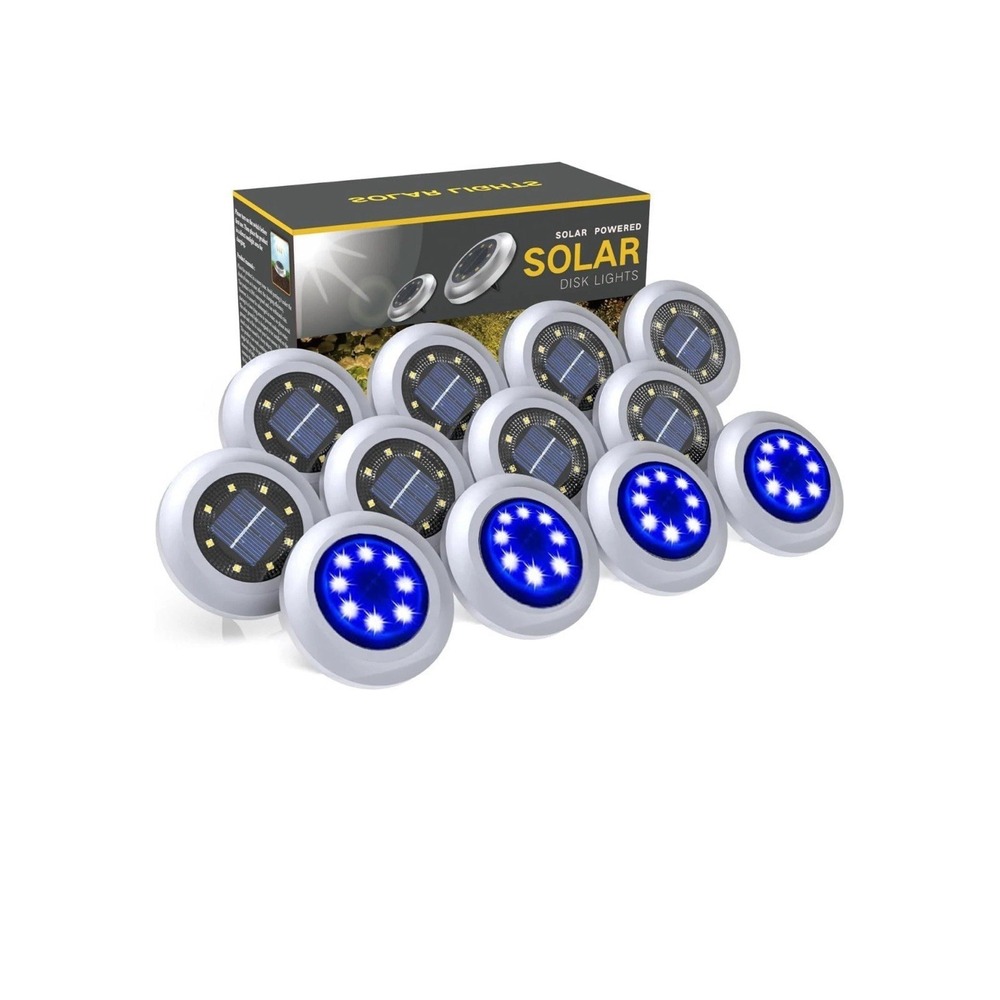 Solar Lights Outdoor,12 Pack Solar Garden Lights for Pathway,Yard,Deck,Lawn,P...